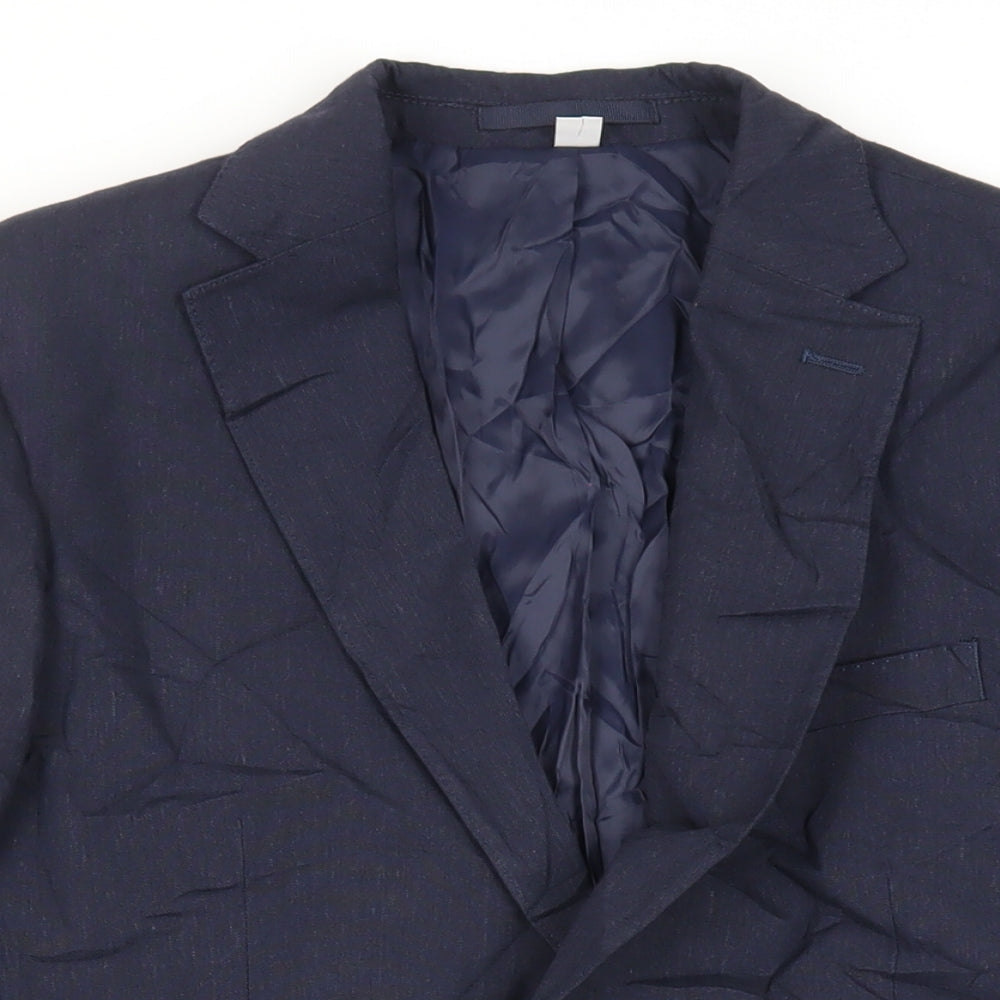 Mens UK Size 40 Marks and Spencer Regular Blue Suit Jacket