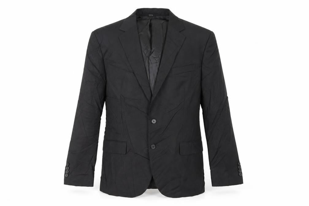 Marks & Spencer Mens Black Polyester Jacket Suit Jacket Size 42 Regular