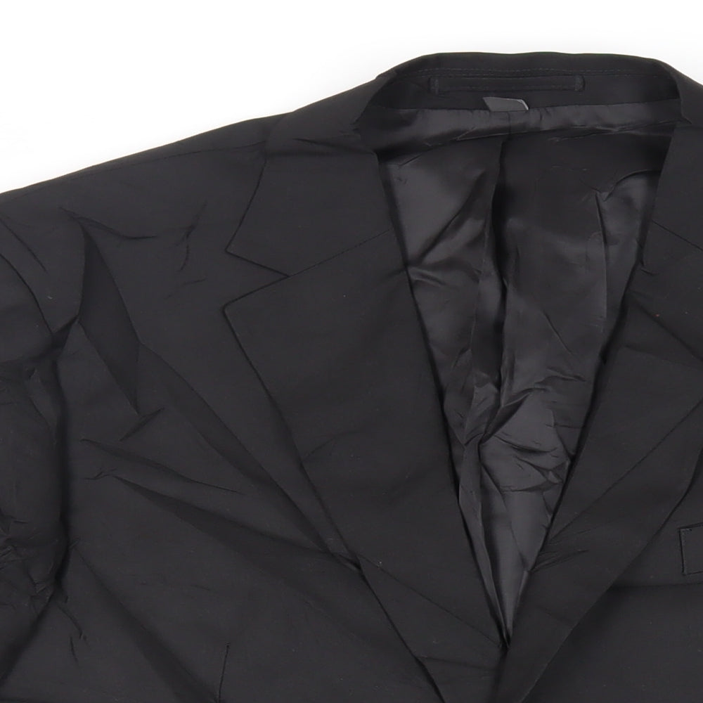 Mens UK Size 42 Marks and Spencer Regular Black Suit Jacket