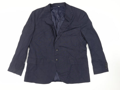 Mens UK Size 44 Marks and Spencer Regular Blue Suit Jacket
