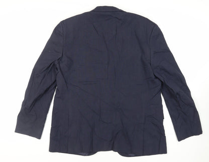 Mens UK Size 44 Marks and Spencer Regular Blue Suit Jacket