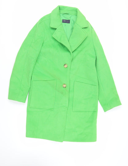 Womens UK Size 8 Marks and Spencer Green Overcoat