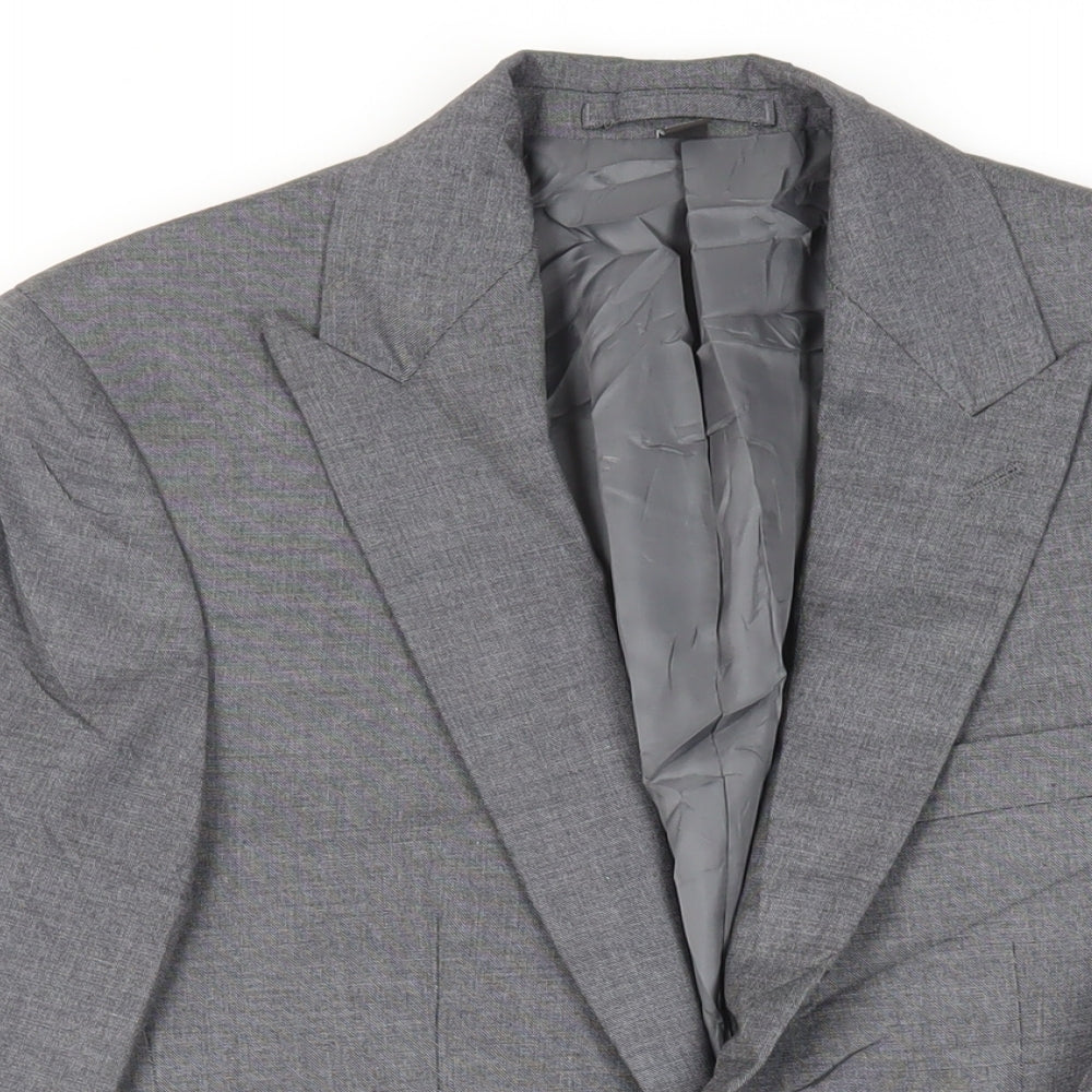 Mens UK Size 36 Marks and Spencer Regular Grey Suit Jacket