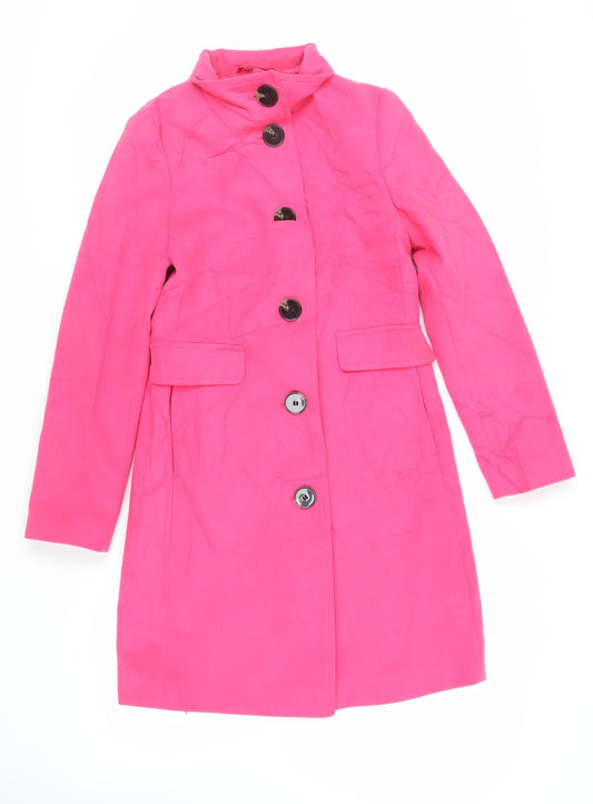 Womens UK Size 8 Marks and Spencer Pink Overcoat