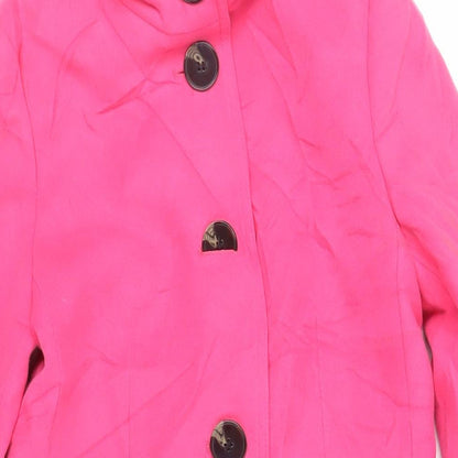 Womens UK Size 8 Marks and Spencer Pink Overcoat