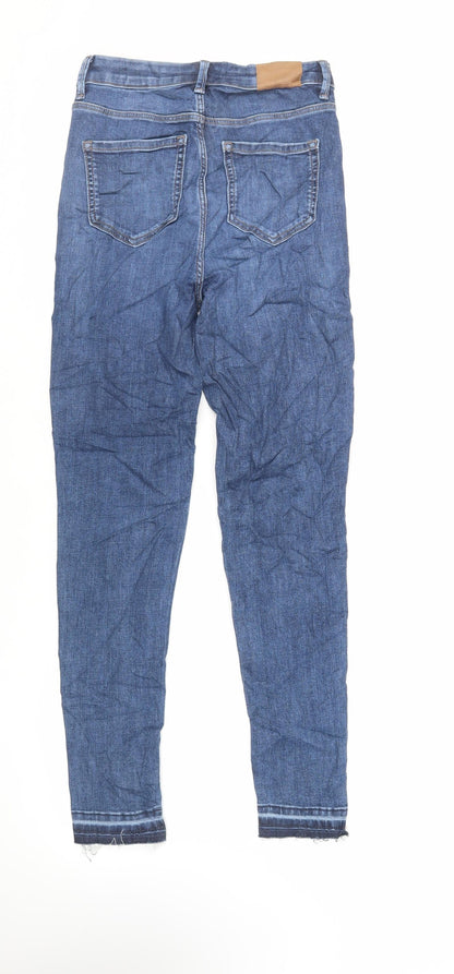 Womens UK Size 8 Marks and Spencer Regular Fit Skinny Blue Jeans