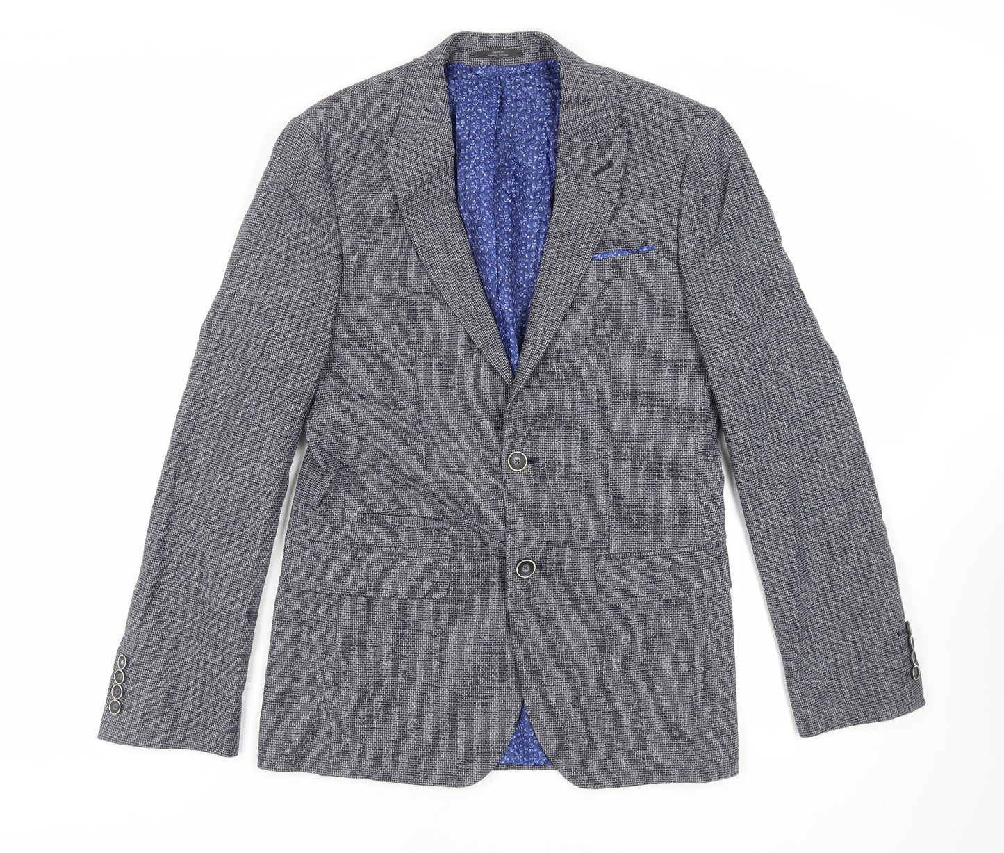 Mens UK Size 36 Marks and Spencer Regular Blue Suit Jacket
