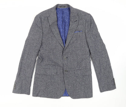 Mens UK Size 36 Marks and Spencer Regular Blue Suit Jacket