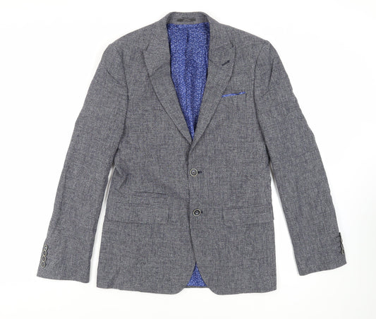 Mens UK Size 36 Marks and Spencer Regular Blue Suit Jacket