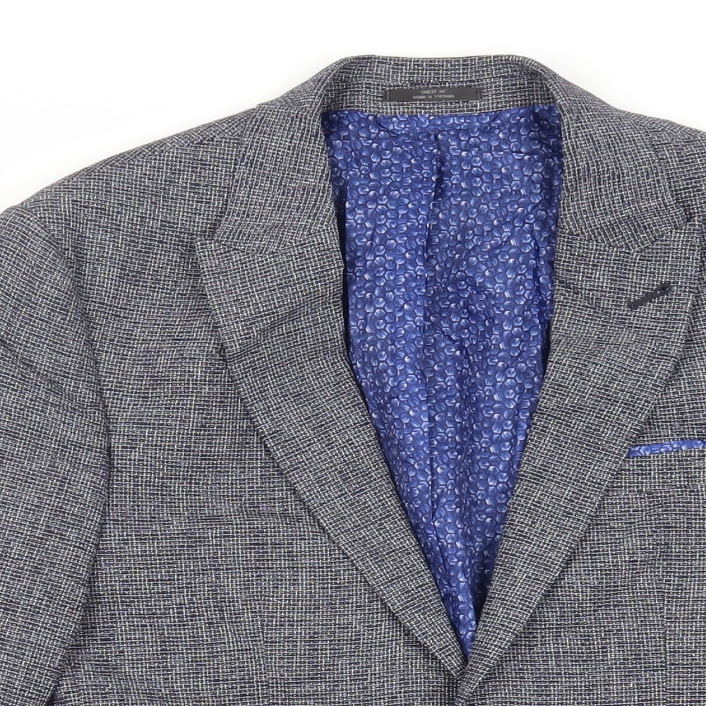 Mens UK Size 36 Marks and Spencer Regular Blue Suit Jacket