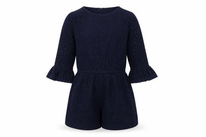 Gap Girls Blue Cotton Playsuit One-Piece Size M Zip