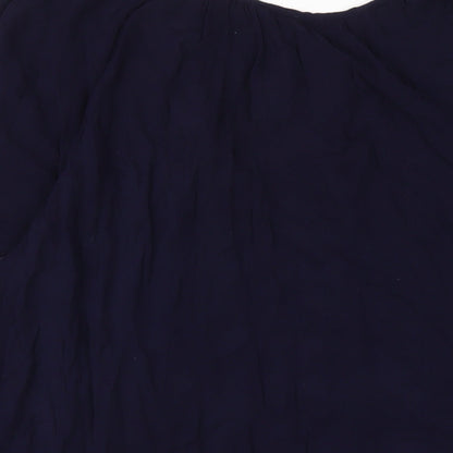 Womens UK Size 10 Daniel Rainn Blue Basic T-Shirt