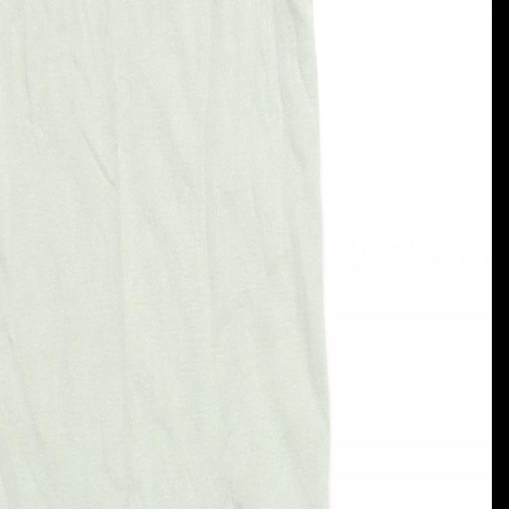 Zara Womens Green Viscose Tank Dress Size XS Scoop Neck Pullover