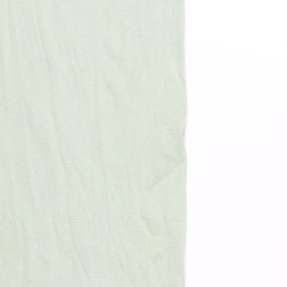 Zara Womens Green Viscose Tank Dress Size XS Scoop Neck Pullover