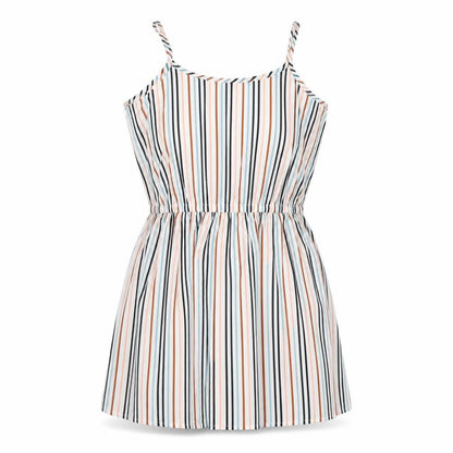 Boohoo Womens White Striped Polyester A-Line Size 14 Scoop Neck Pullover