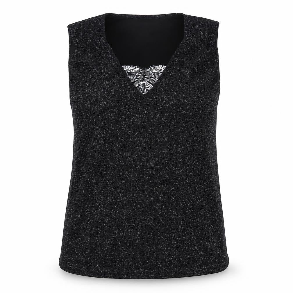 Womens UK Size L Bonmarché Black Basic Tank