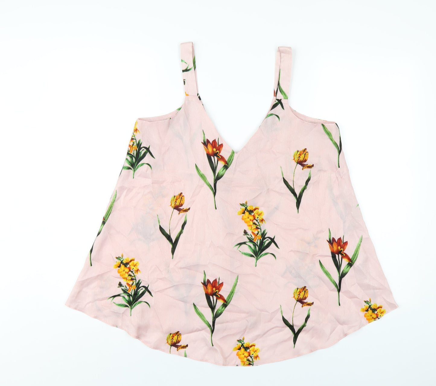 Womens UK Size 10 ASOS Pink Camisole T-Shirt