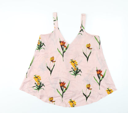 Womens UK Size 10 ASOS Pink Camisole T-Shirt