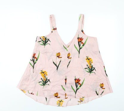 Womens UK Size 10 ASOS Pink Camisole T-Shirt