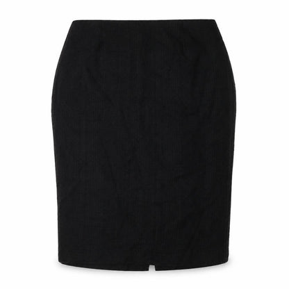 Femme Womens Black Polyester Straight & Pencil Skirt Size 20 Zip