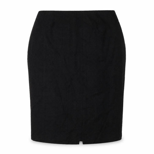 Femme Womens Black Polyester Straight & Pencil Skirt Size 20 Zip
