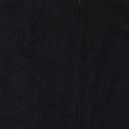 Femme Womens Black Polyester Straight & Pencil Skirt Size 20 Zip