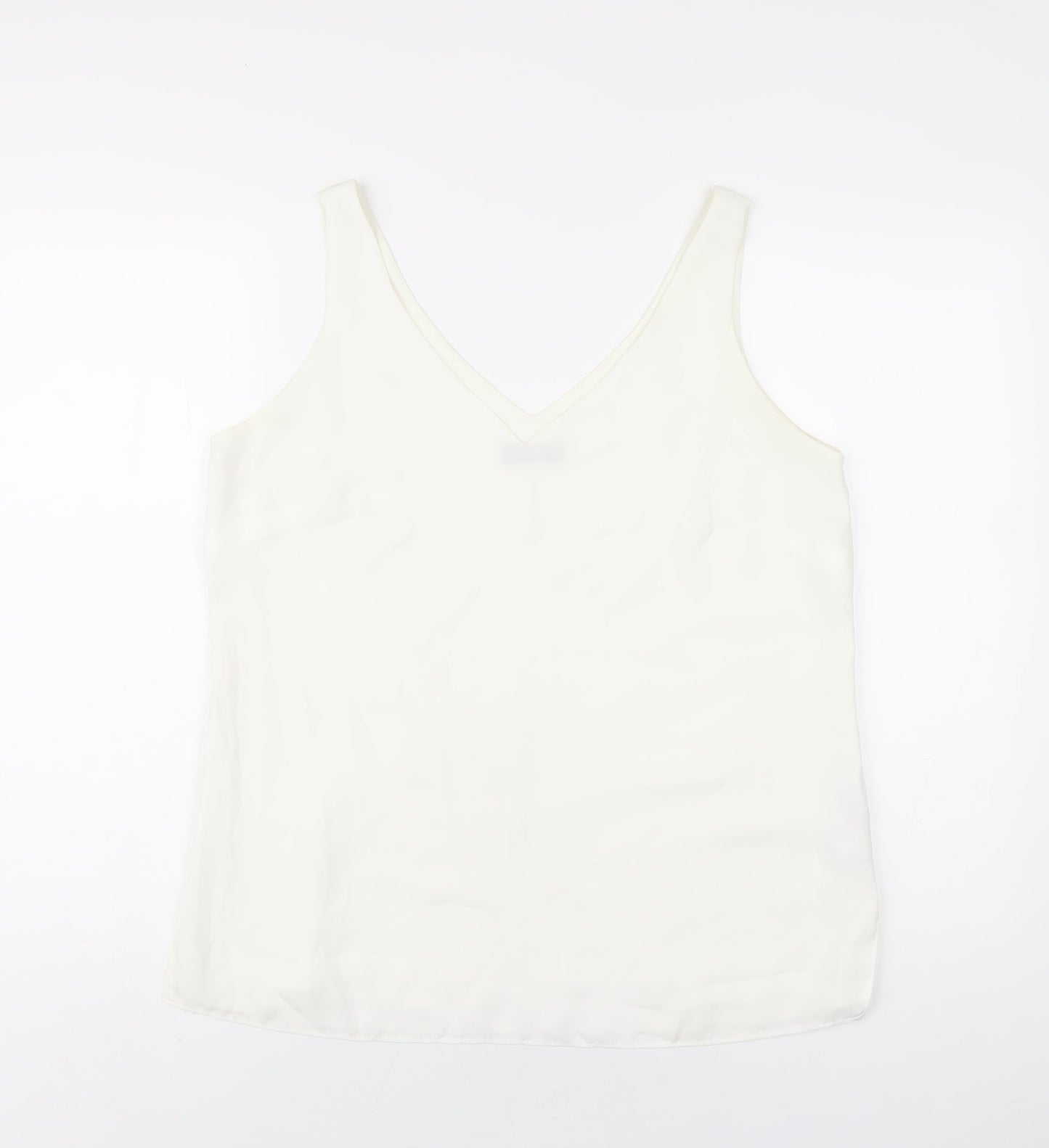 Womens UK Size 12 Wallis White Basic Tank