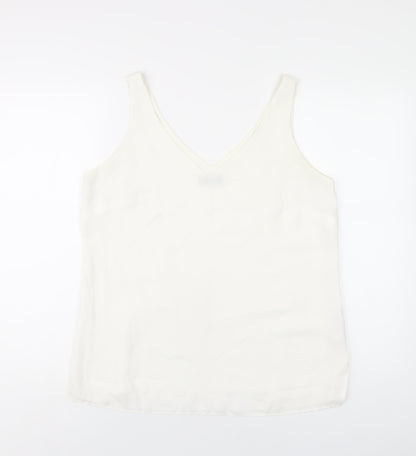 Womens UK Size 12 Wallis White Basic Tank