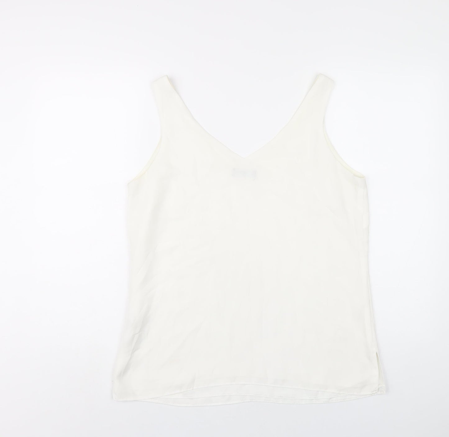 Womens UK Size 12 Wallis White Basic Tank
