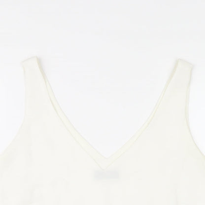 Womens UK Size 12 Wallis White Basic Tank