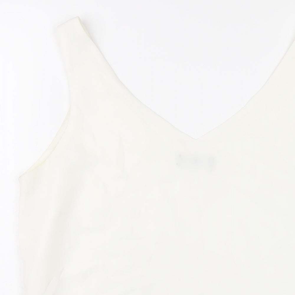 Womens UK Size 12 Wallis White Basic Tank