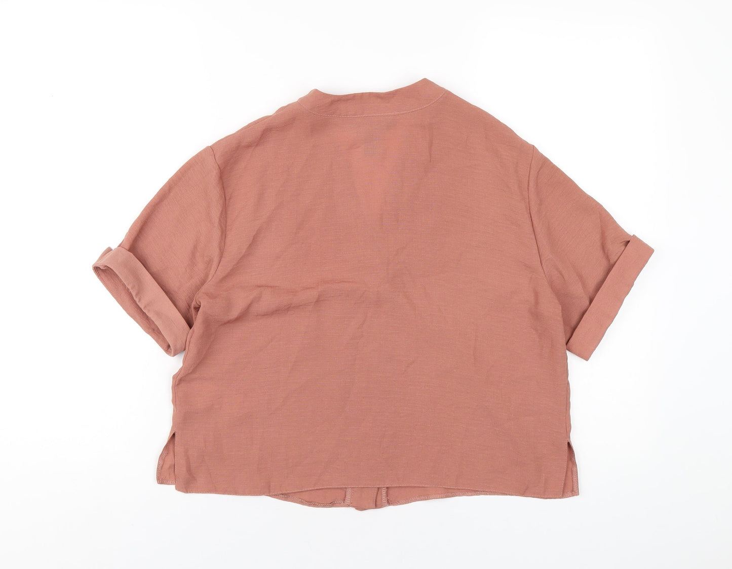 Womens UK Size 8 New Look Brown Basic T-Shirt