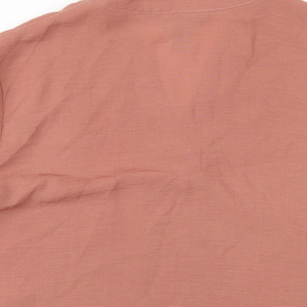 Womens UK Size 8 New Look Brown Basic T-Shirt