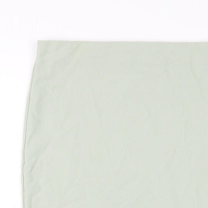 In the Style Womens Green Polyester Straight & Pencil Skirt Size 14