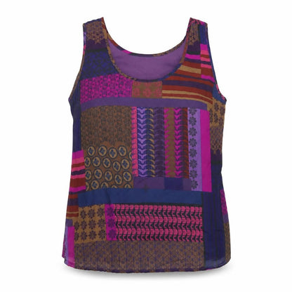 Womens UK Size 16 Gray & Osbourn Multicoloured Basic Tank
