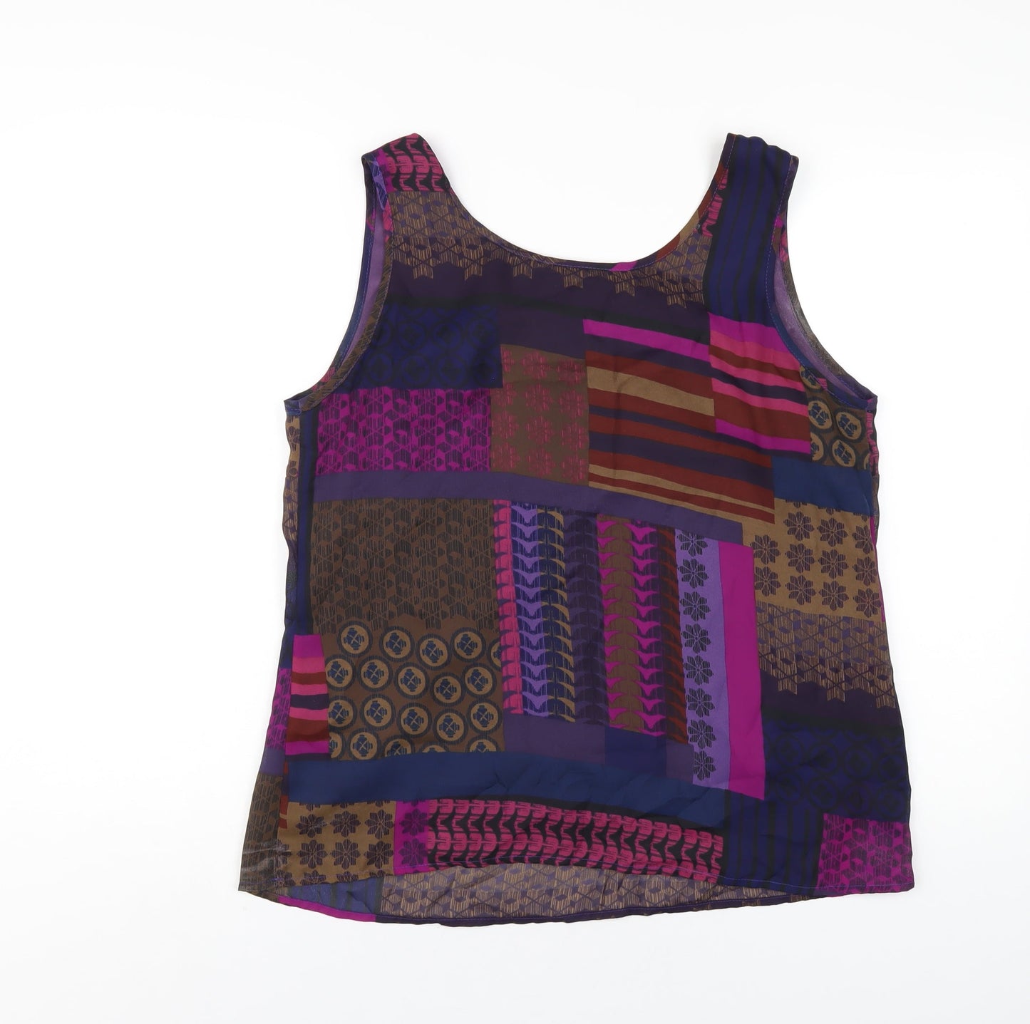 Womens UK Size 16 Gray & Osbourn Multicoloured Basic Tank
