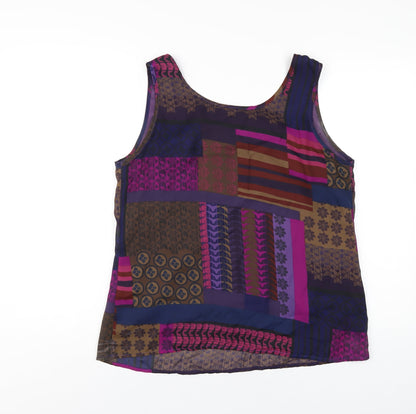 Womens UK Size 16 Gray & Osbourn Multicoloured Basic Tank