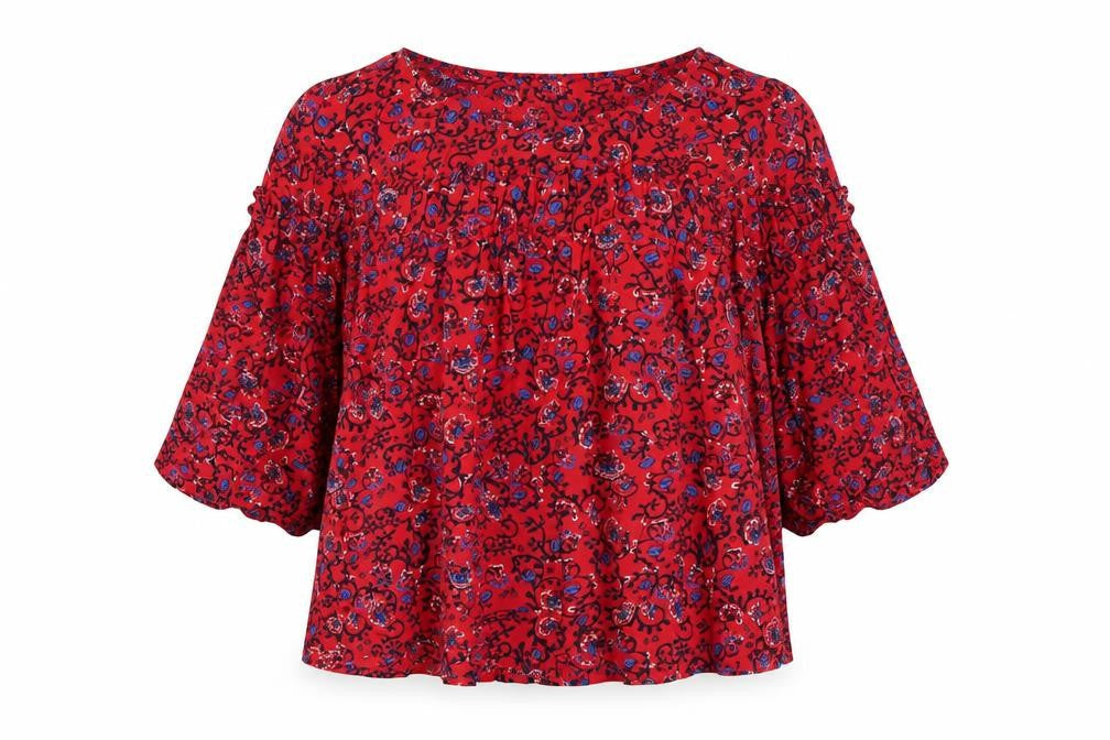 Womens UK Size S Gap Red Basic T-Shirt