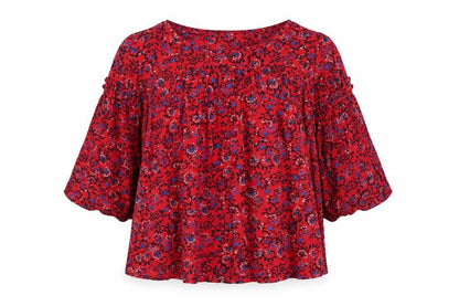 Womens UK Size S Gap Red Basic T-Shirt