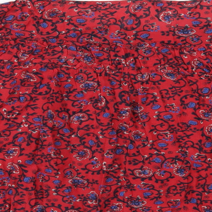 Womens UK Size S Gap Red Basic T-Shirt