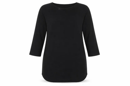 H&M Womens Black Polyester T-Shirt Dress Size S Round Neck Pullover