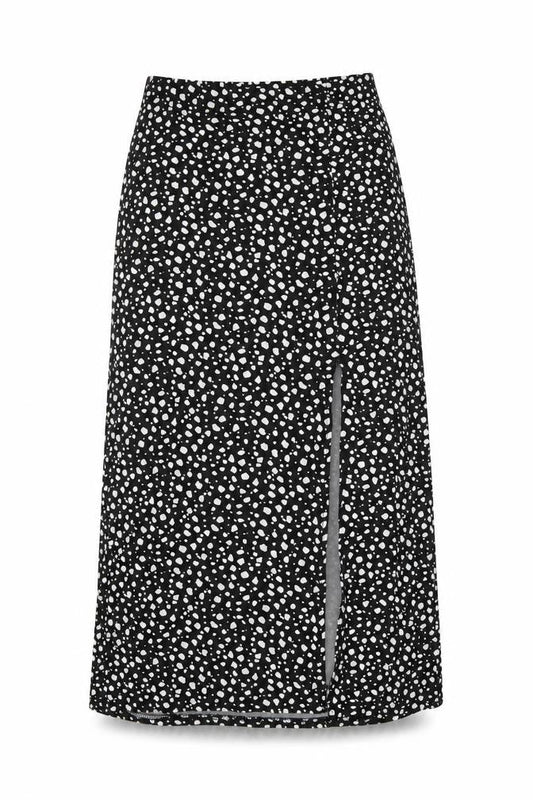 Womens UK Size 8 Boohoo Black A-Line Skirt