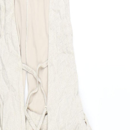 ASOS Womens Beige Viscose Mini Size 10 Halter Zip