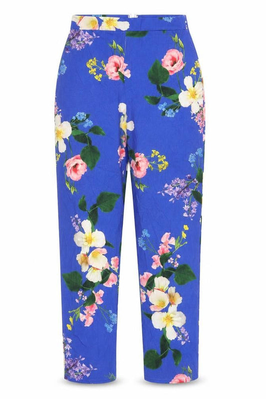 Womens UK Size 8 Boohoo Regular Fit  Blue Trousers