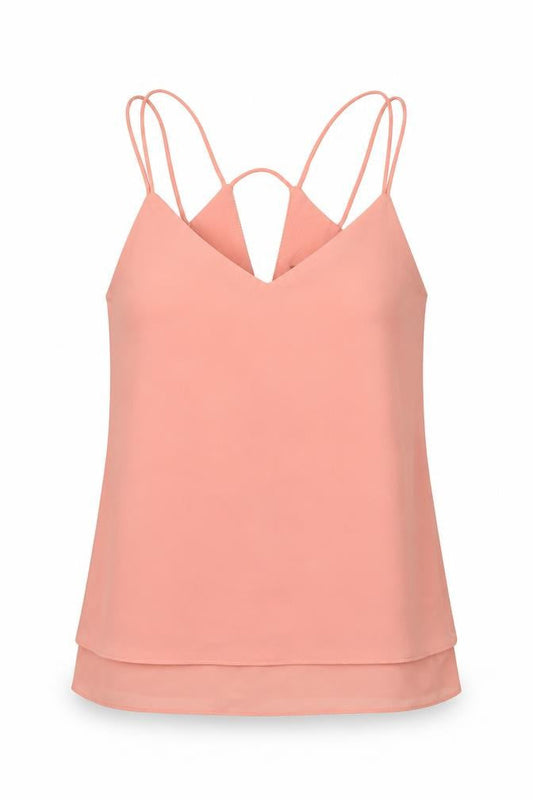 Womens UK Size 6 New Look Pink Camisole T-Shirt