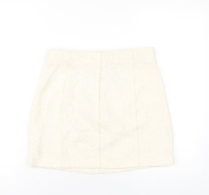 Womens UK Size XL Zara A-Line Tweed Skirt