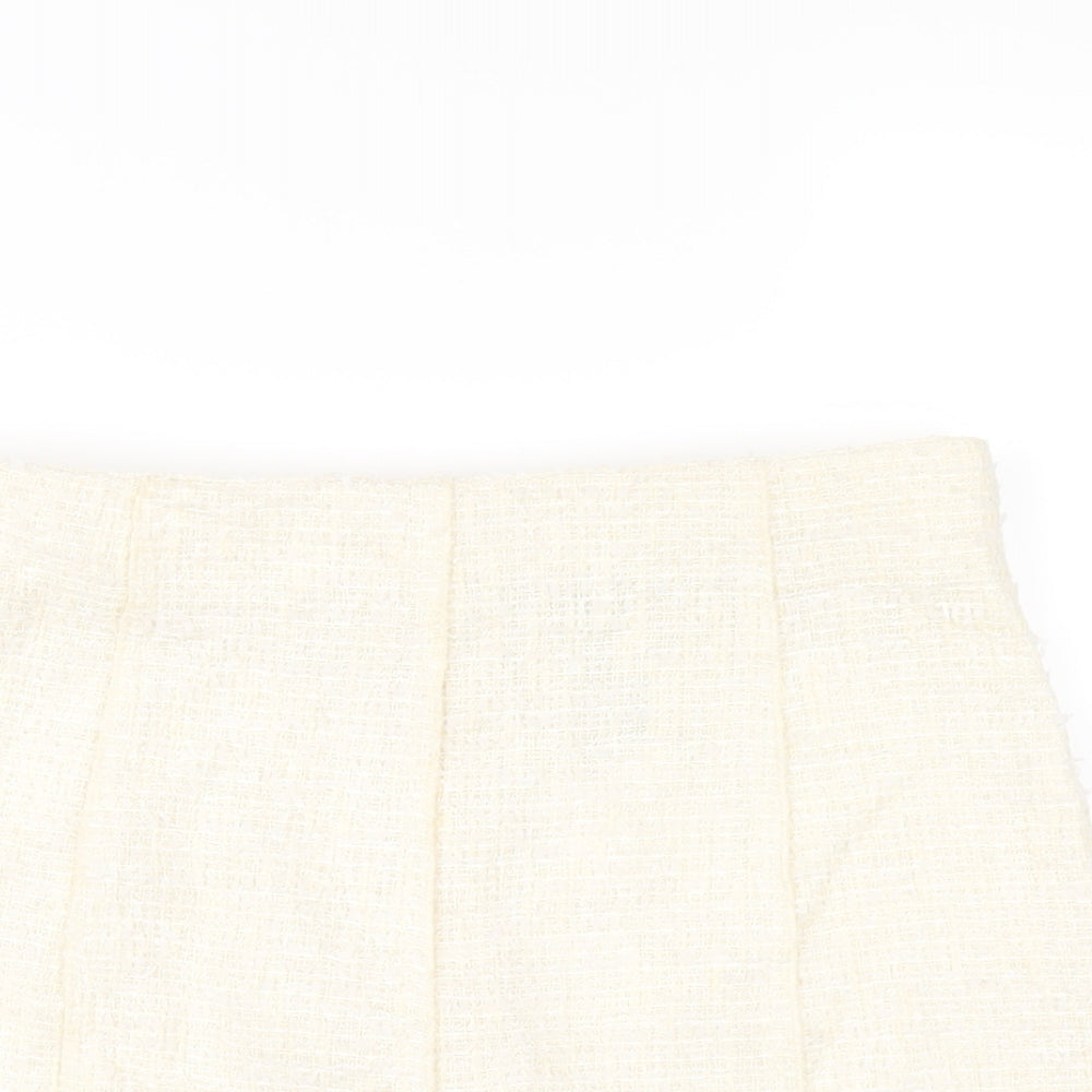 Womens UK Size XL Zara A-Line Tweed Skirt