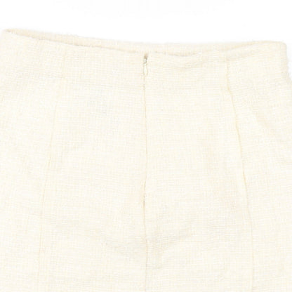 Womens UK Size XL Zara A-Line Tweed Skirt