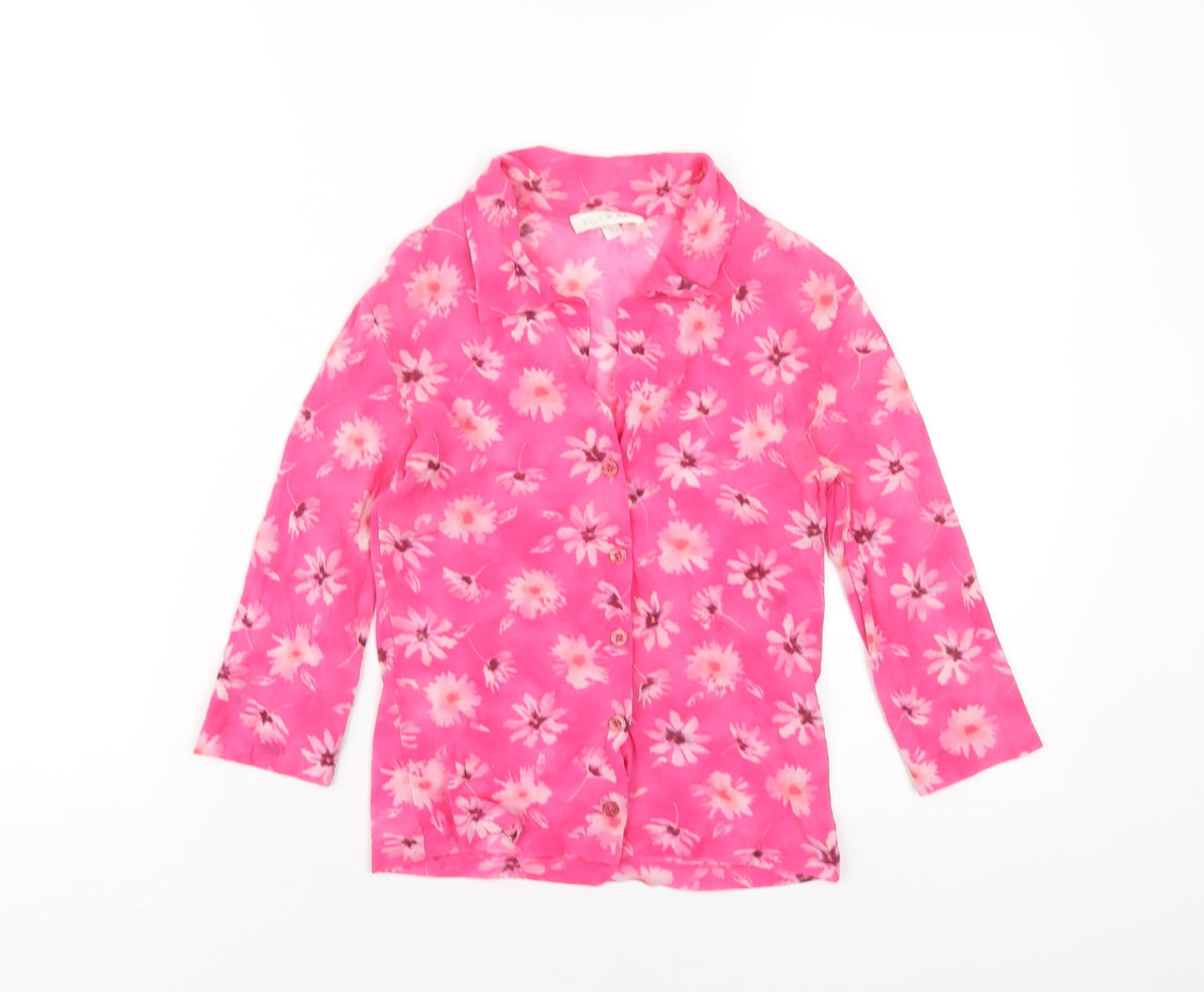 Womens UK Size S Kookai Pink Basic Button-Up