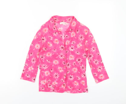 Womens UK Size S Kookai Pink Basic Button-Up